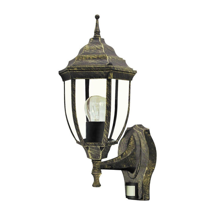 Lampa Balla Gairdín Rabalux Nizza Braiteoir Dusk Clasaiceach Tairiscint Solas Retro E27 60W IP43 Óir