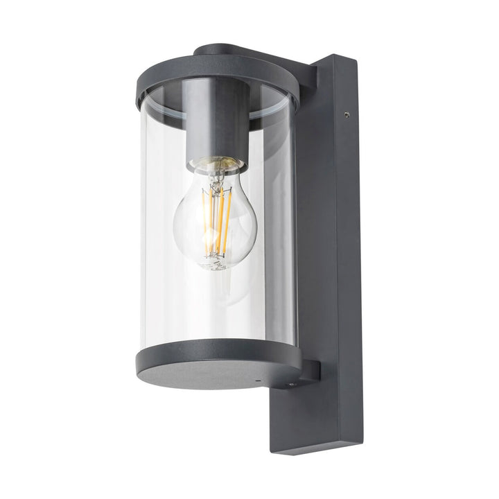 RABALUX SILISTRA Wall Lamp Garden Outdoor Patio Industrial 60W E27 IP44 Aluminum Glass Anthracite