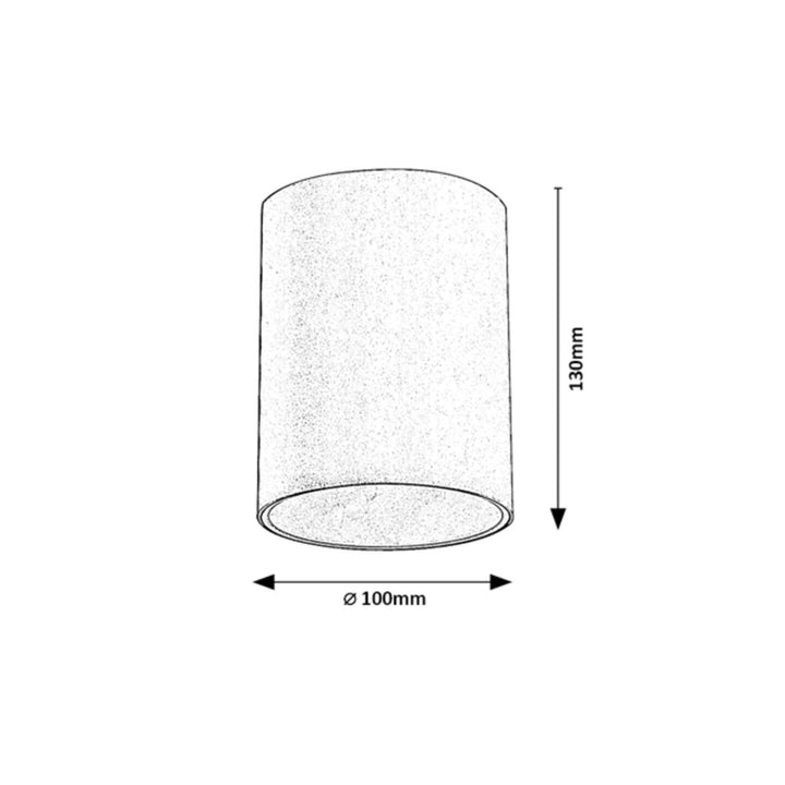 Clúdach Lampa Feadáin Babhta Uasteorainn Rabalux Zombor 7819 Dromchla Solas Lasmuigh Feistithe 35W IP54