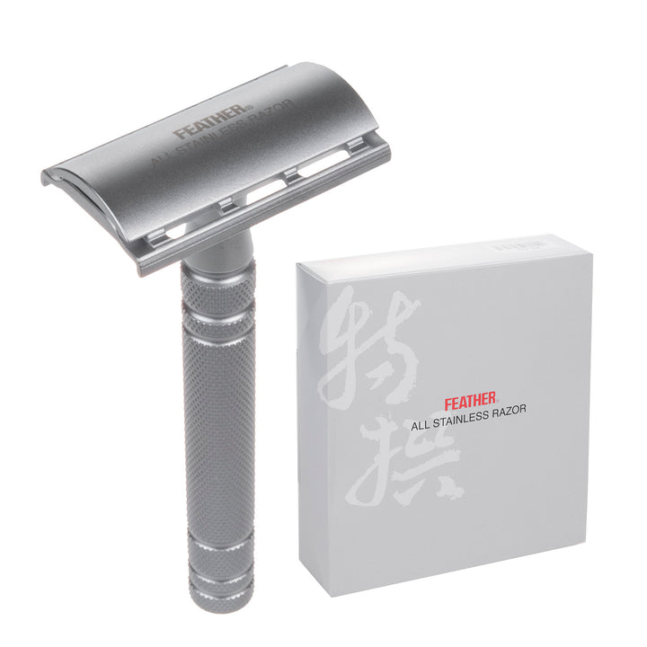 Feather All Stainless Razor Double Edge AS-D2 Japanese Quality Professional