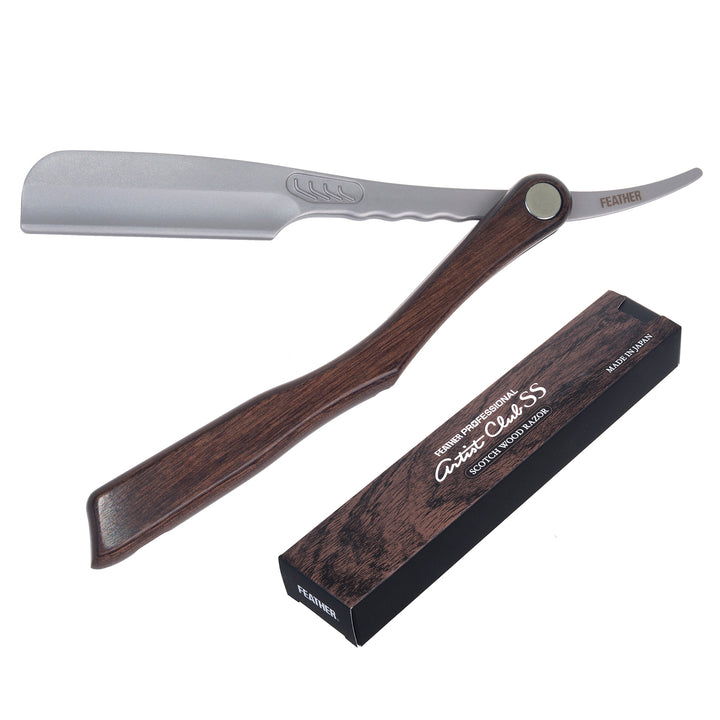 Razor shavette ACS-RSW Feather Professional Artist Club Scotch Wood