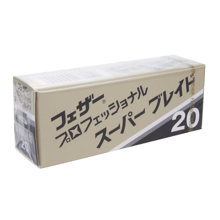 FEATHER Super Blade PS-20 shavette razor blades - 20 pieces per package