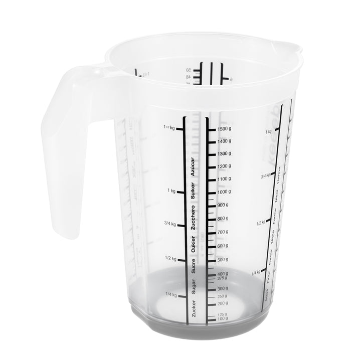 Keeeper Masimmo Measuring Jug Dishwasher Food Safe Comfortable Handle Cooking Baking Non Slip Base Modern