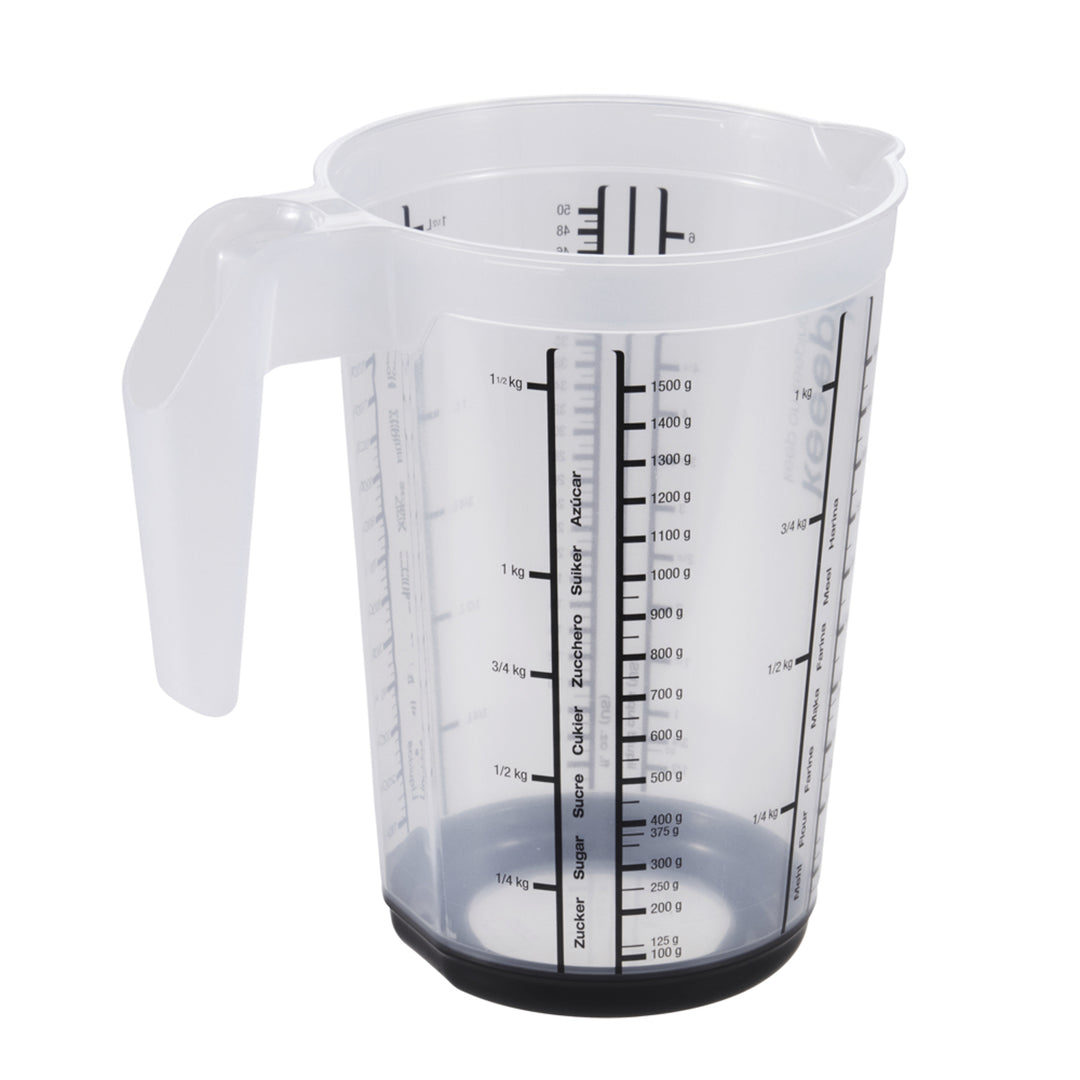 Keeeper Masimmo Measuring Jug Dishwasher Food Safe Comfortable Handle Cooking Baking Non Slip Base Modern