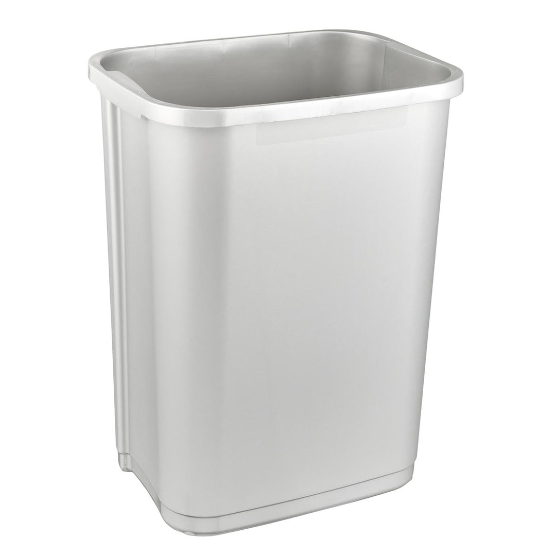 Araid Dramhaíola 25L an Coimeádaí Swantje le Bruscar Flap Lid Swing Can Dustbin Baile Laistigh Airgid Liath Le hInsí Uilíoch