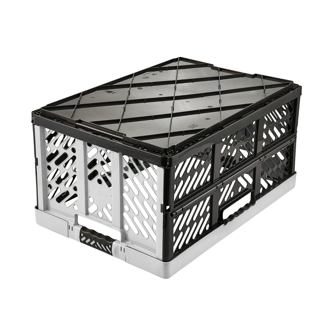 Keeeper plastic folding basket light silver up to 50 kg