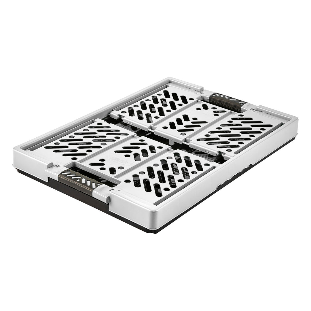 Keeeper plastic folding basket light silver up to 50 kg