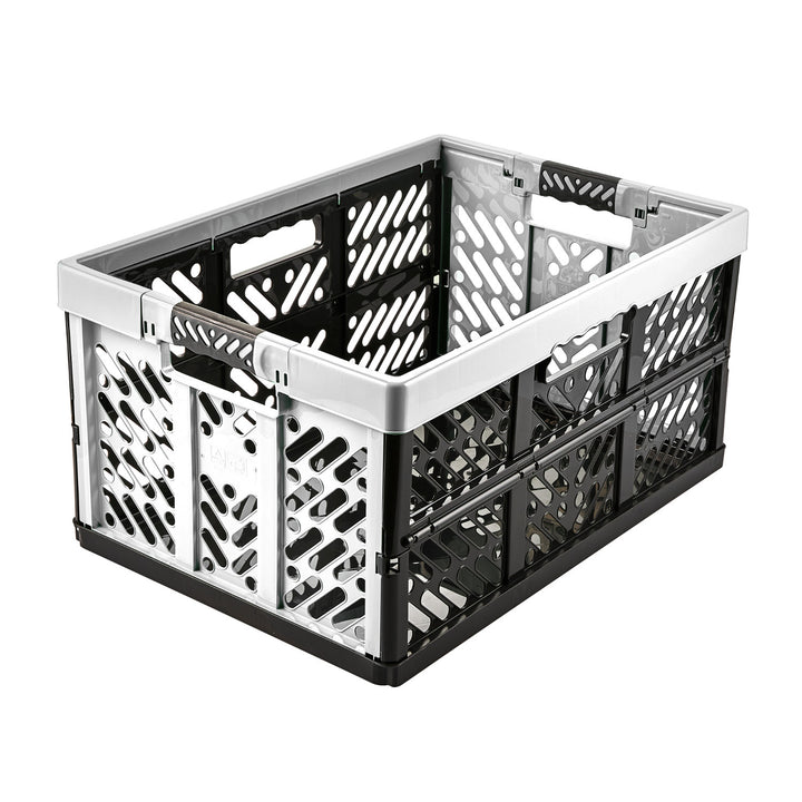 Keeeper plastic folding basket light silver up to 50 kg