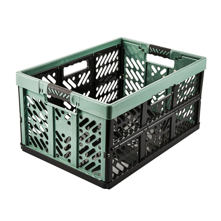 Multi-purpose plastic folding basket green Keeeper