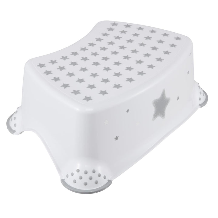 Keeeper Tom Double Kids Step Stool - Stars White Anti Slip Sturdy Potty Training Kitchen Washing Hands Bathroom
