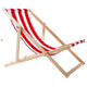 WOODOK Garden Chair Beach Lounger Wooden Beech Wood Weather Resistant