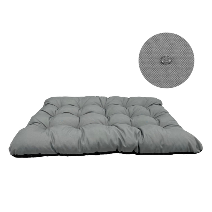 KingDog Prestige Waterproof Dog Cat Pet Cushion Bed Waterproof PVC Codura Washable Antiallergic Grey (100x70cm, Grey)