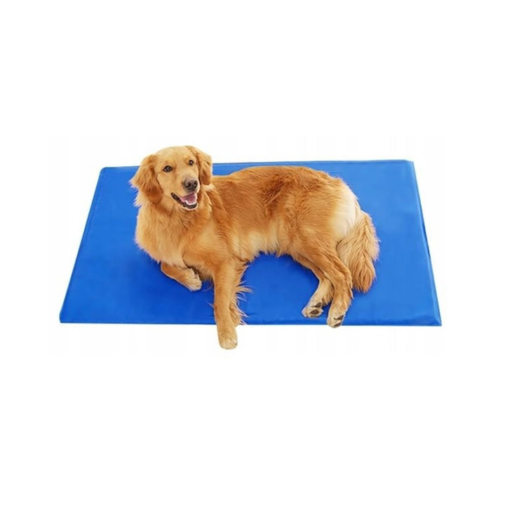 KingDog Gel Dog Cooling Mat Durable Waterproof Mattress Bed for Dogs Cats Pets Colour Blue 70 x 110 cm