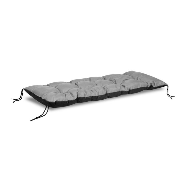 Pillow stuáilte Lounger Gairdín KingGarden le haghaidh Cathaoirleach Gairdín Cúisín Sunlounger 120x50cm Uiscedhíonach Codura PVC Grey