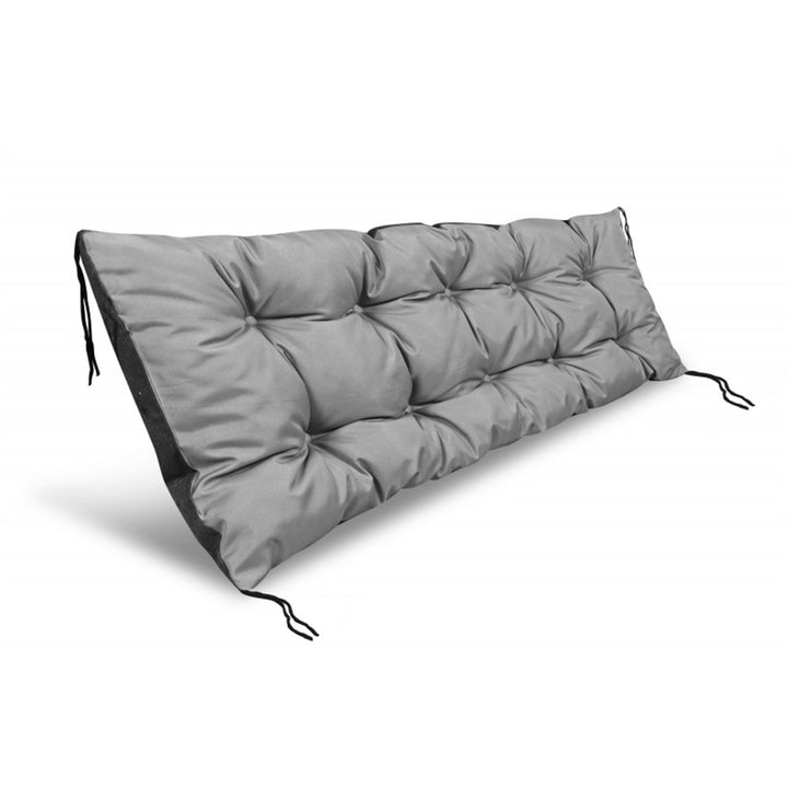 Pillow stuáilte Lounger Gairdín KingGarden le haghaidh Cathaoirleach Gairdín Cúisín Sunlounger 120x50cm Uiscedhíonach Codura PVC Grey