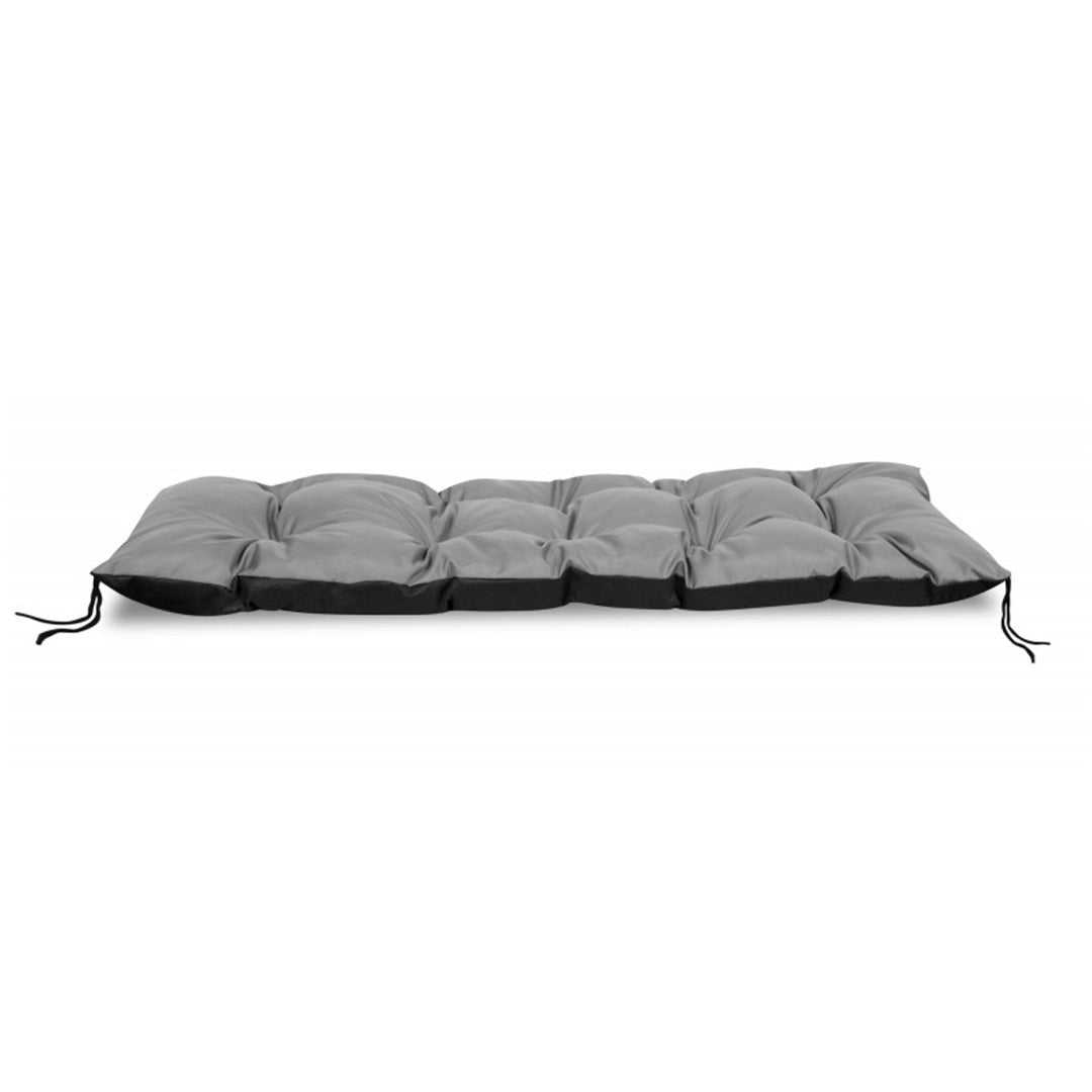 KingGarden Garden Lounger Cushion Pillow for a Garden Chair Sunlounger Cushion 180x50cm Waterproof Codura PVC Grey