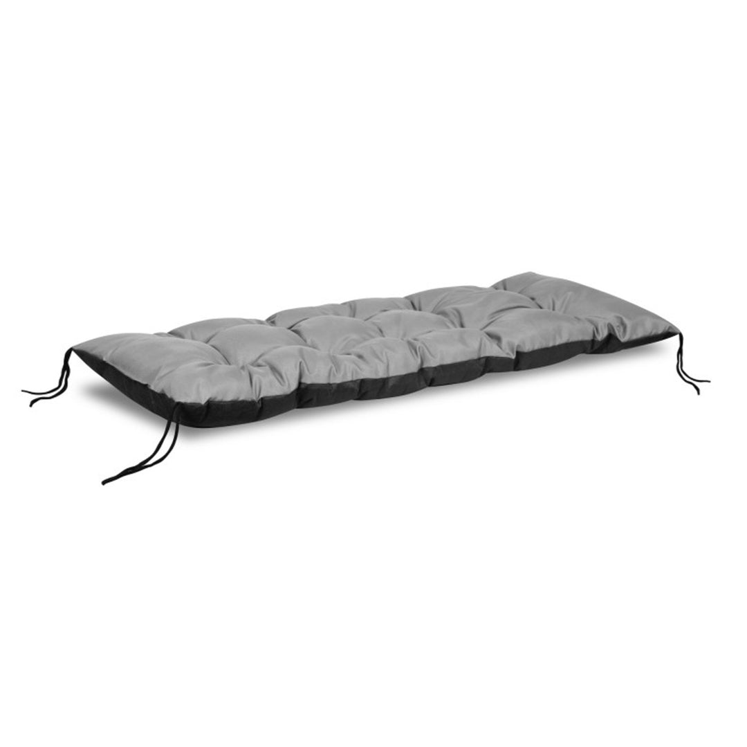 Pillow Cúisín Lounger Gairdín KingGarden le haghaidh Cathaoirleach Gairdín Cúisín Sunlounger 180x50cm Uiscedhíonach Codura PVC Grey