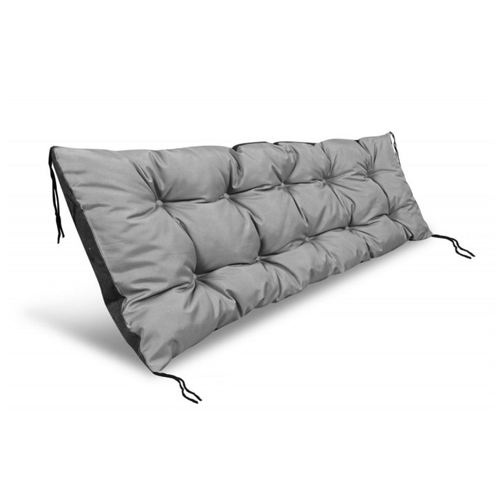 Pillow Cúisín Lounger Gairdín KingGarden le haghaidh Cathaoirleach Gairdín Cúisín Sunlounger 180x50cm Uiscedhíonach Codura PVC Grey