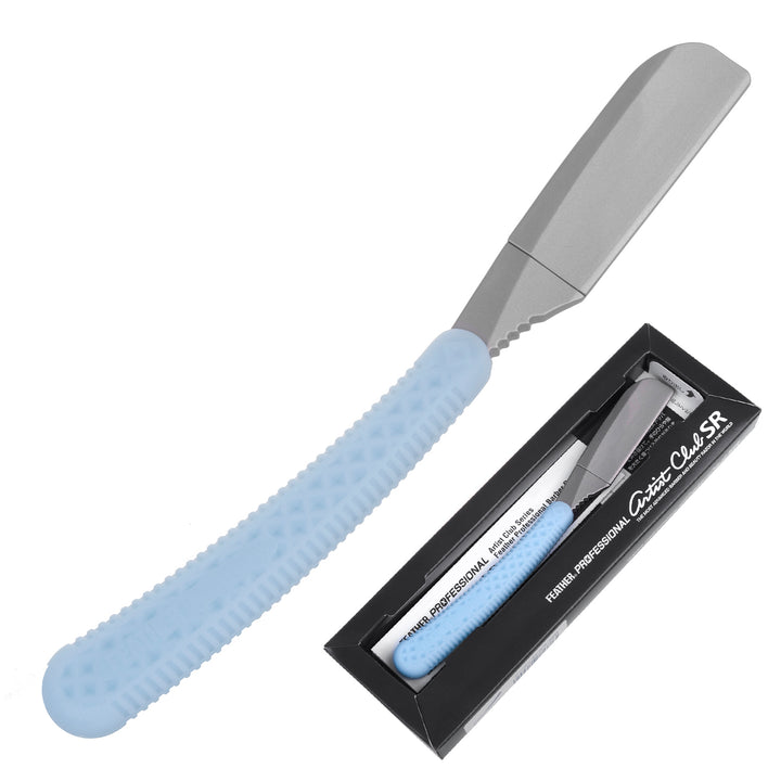 Feather Professional Artist Club ACSR-NBL Japanese Style Shavette Razor Manual Shaver Blue