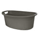 BranQ Cotton 60l Oval Laundry Bowl Laundry Basket Color Dark Melange