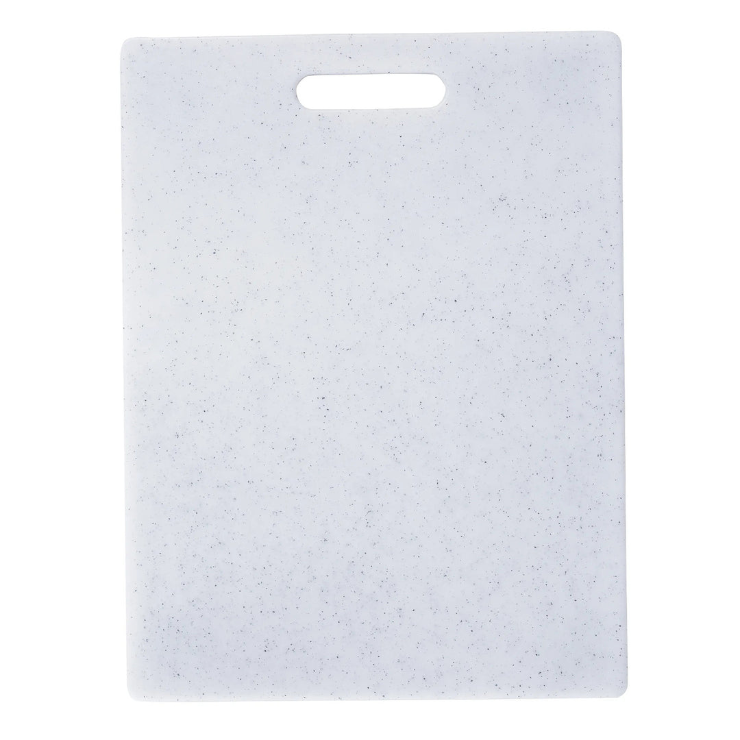 Rotho 1022501028 Large Cutting Chopping Board Plastic White Granite Design Non-Slip Feet Handle Dishwasher Safe