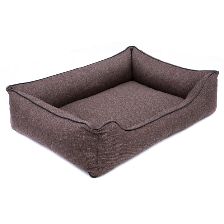 Sofa Mallorca Comfort dog bed in brown with black trim 80x60 cm