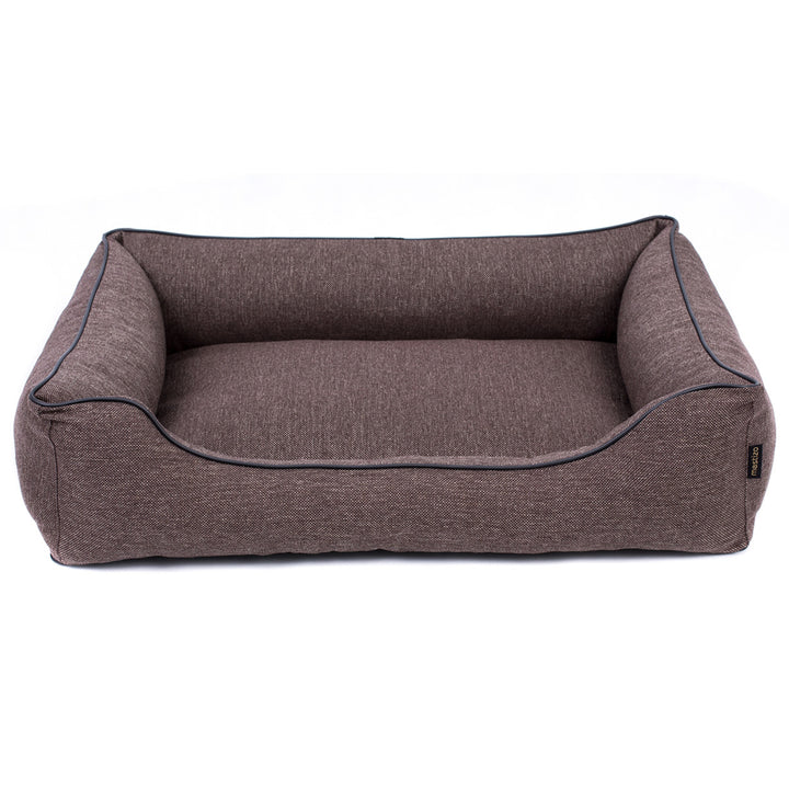 Sofa Mallorca Comfort dog bed in brown with black trim 80x60 cm