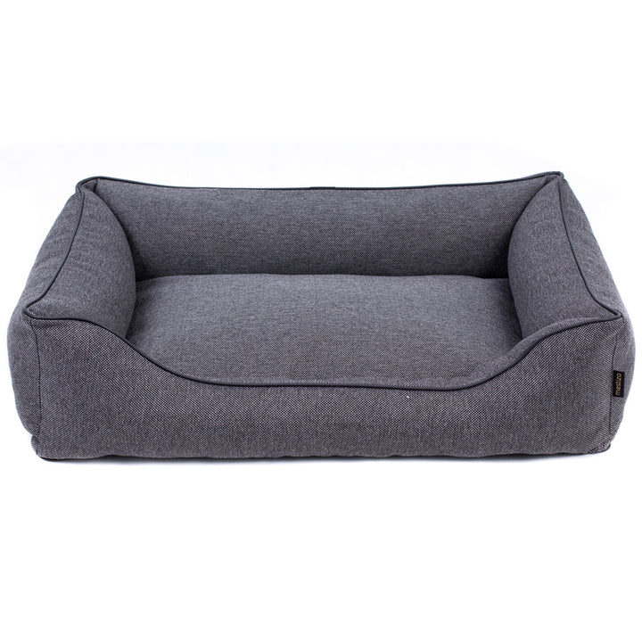 Sofa Mallorca Comfort dog bed in dark grey with black trim 80x60 cm