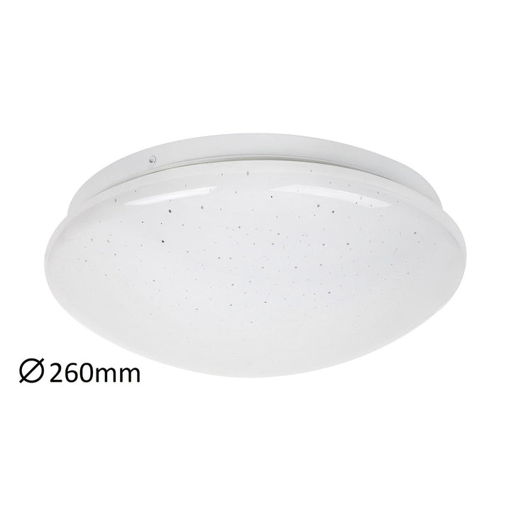 Rabalux Lucas LED Ceiling Lamp Star Effect Shape Modern Natural White Light 12W IP20 Metal