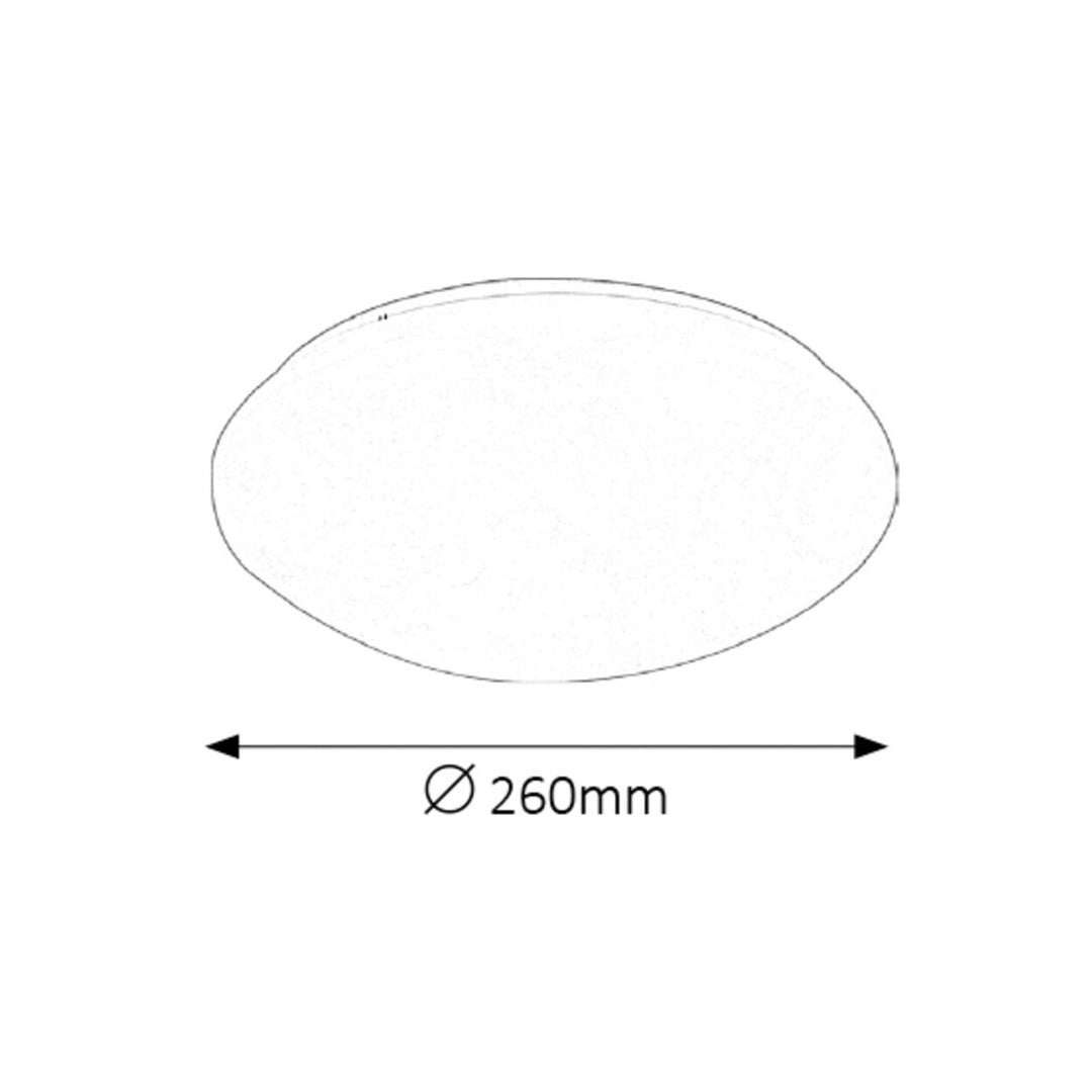 Lampa Uasteorainn Babhta Faoi stiúir Rabalux Lucas 12W IP20 Solas Bán Nádúrtha Luminaire