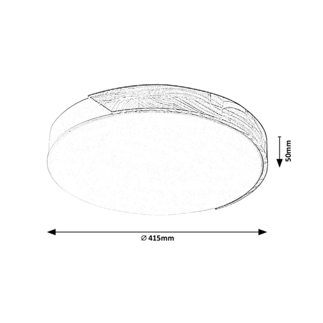 Daingneán Solais Babhta Lampa Rabalux Maple 3528 Neamhlonrach Dubh 24W Miotal agus Adhmad