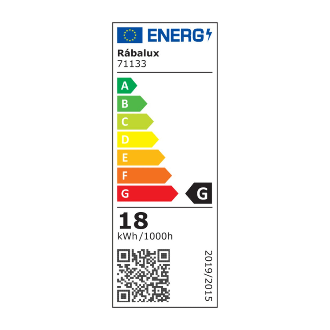 Rabalux Lucas 71133 Lampa Uasteorainn Daingneán Solais Babhta 18W Braiteoir Gluaisne agus Solais