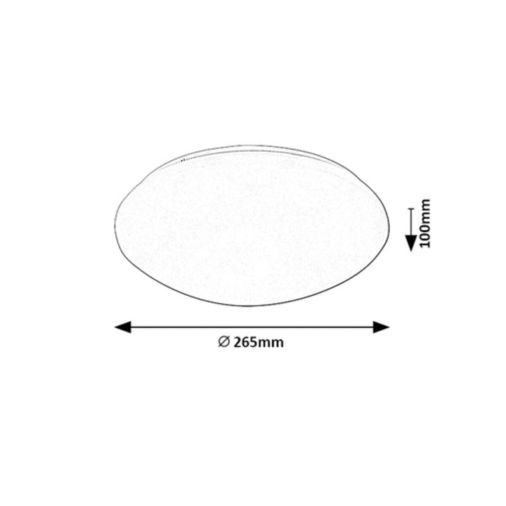 Rabalux Lucas 71132 Uasteorainn Lampa Bán 12W Braiteoir Tairiscint