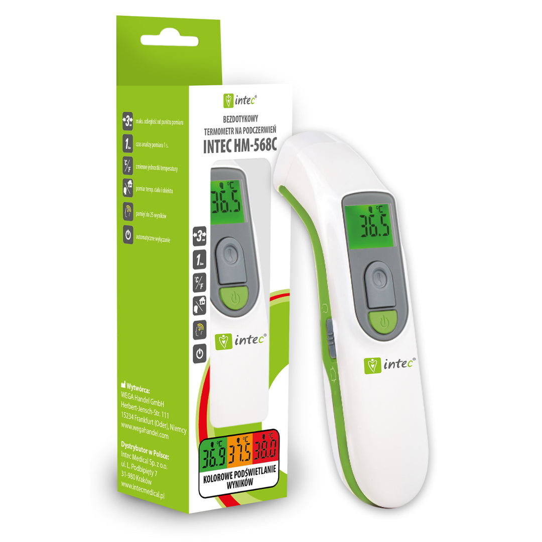 Intec HM-568C Non-contact Thermometer Forhead Wrist Food Temperature Measure