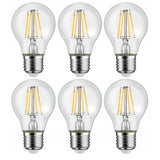 Maclean MCE267 6x LED Bulb, E27 Filament, 6W, 230V, WW Warm White 3000K, 600lm, Retro Edison Decorative A60