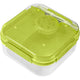 BranQ 1960 1.6L Salad Lunch Box 2 Level Dressing Container Cutlery Compartments Food Storage Transport Box - Green