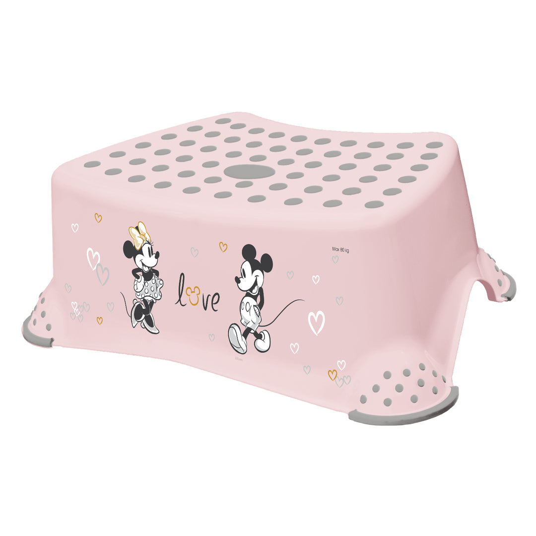 Keeeper Tomek Children's Kids Step Stool Universal Multipurpose Single Step Anti Slip Modern Design Minnie Mouse