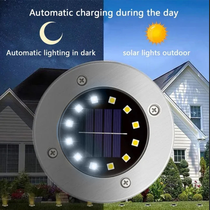 6x Maclean IP44 solar LED ground lamp, 12 LED SMD, 4000K, Ni-MH 600 mAh, 0.7W, MCE318