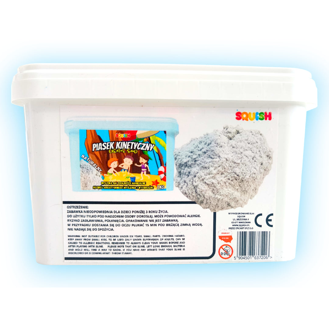 Squish Creative Sand Kinetic Sand 1kg Playing Sand Creative Set Sand Toys (Natural Color)