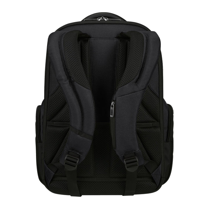 Samsonite PRO-DLX 6 Black 15.6'' Backpack Glúine Dubh Préimh eirgeanamaíochta Gnó Préimh Éadroma Calafoirt USB Uiscedhíonach