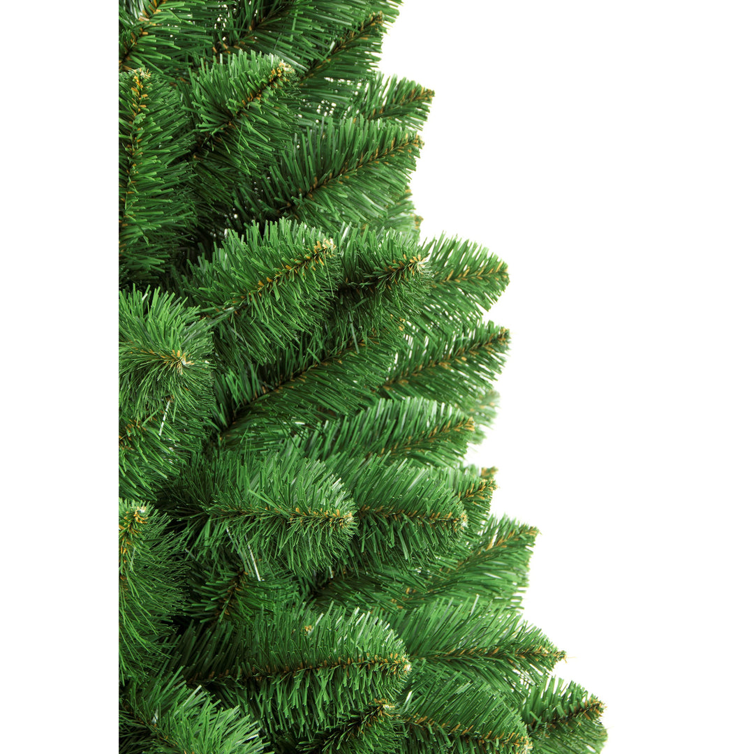 Damich Artificial Fir Tree Pine Christmas Decoration Christmas Tree Incl. Stand Made of PVC Foil 200cm