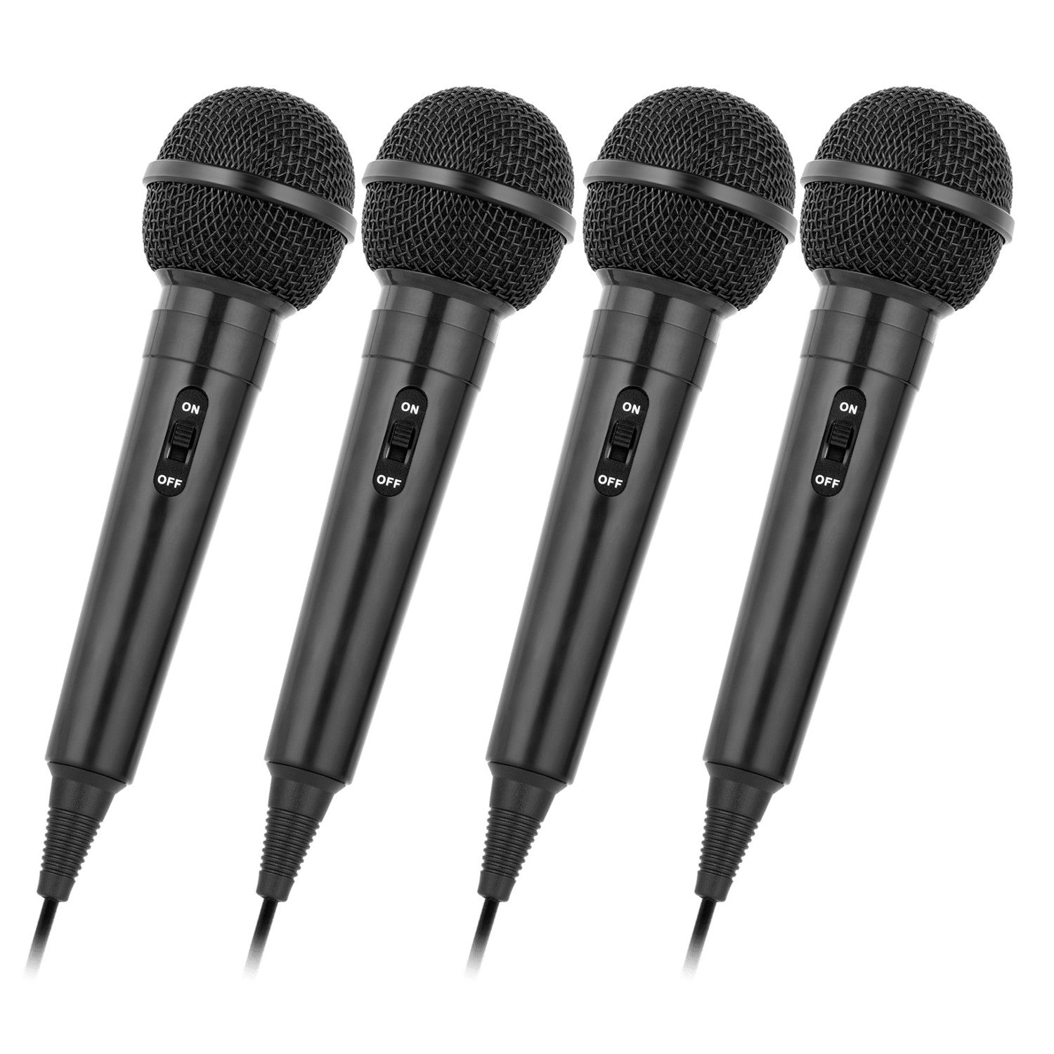 4 x Dynamic Microphone Set Karaoke Party Sing Game PS2 PS3 XBox