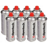 Alpen Camping 8x Alpentech 400ml Gas Cartridge Isobutane, Operating range -10°c to+ 40°c, IK300