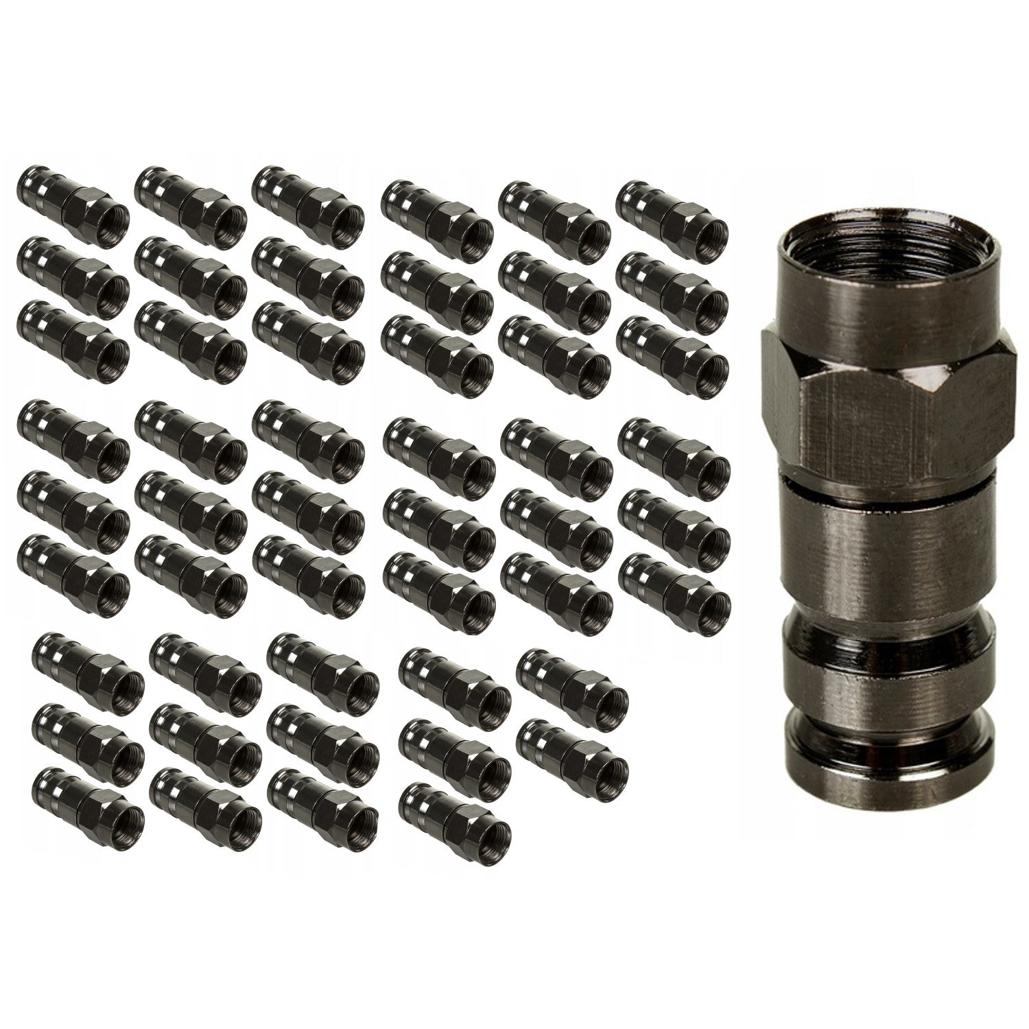 Maclean MCTV-916 50x F Compression Connector, RG-6, Professional, Nick ...