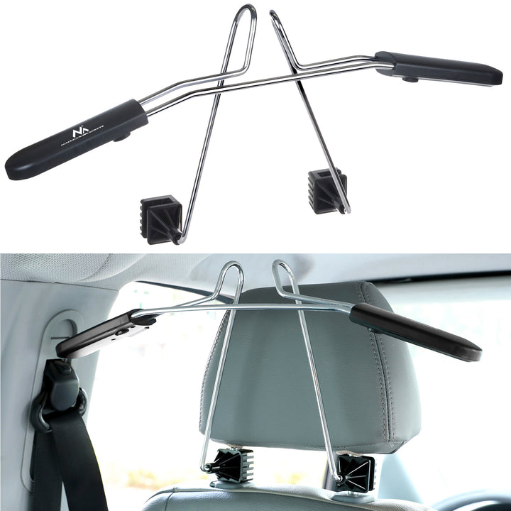 Maclean MC-870 Universal Car Clothes Hanger for Headrest Hanger Car Clothes Hanger Car Seat Holder Car Pack of 2