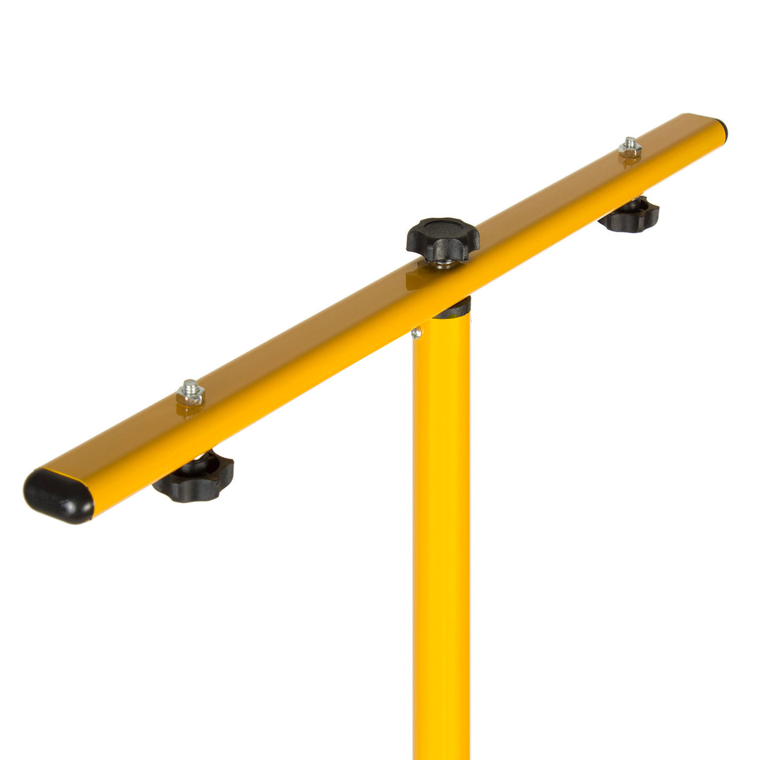 Work stand for Maclean floodlights, for 2 floodlights, LED, yellow, made of steel, max. height 1.5 m + floodlight