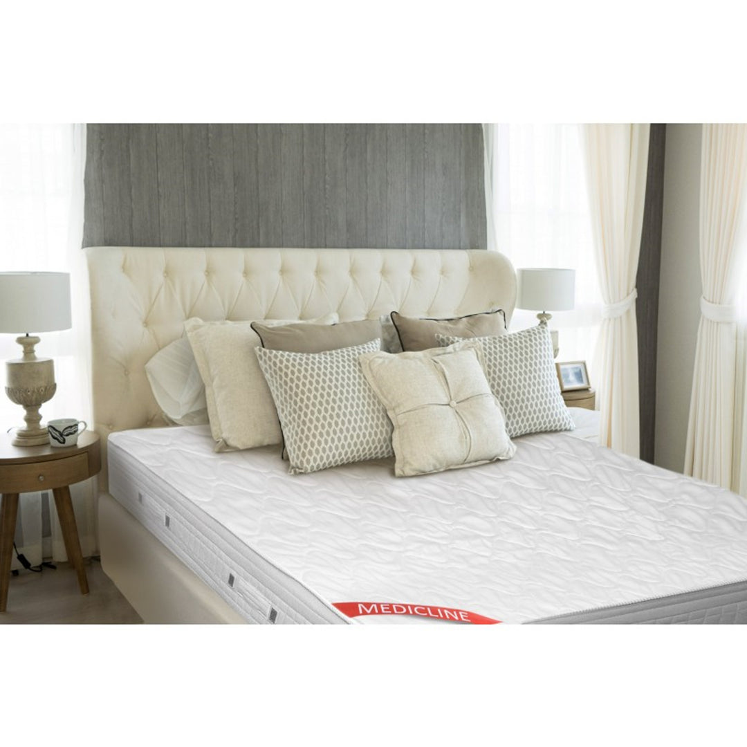 Monarcha AIO Cosantóir Topper Mattress Ecco le Banda Leaisteacha 90x200cm Bán Hypoallergenic Oeko-Tex