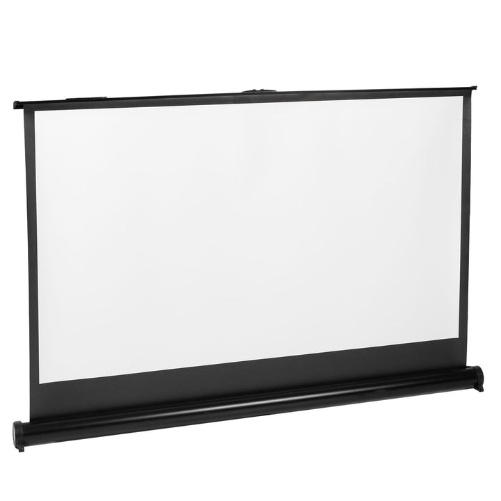 Maclean Portable Projection Screen Compact 40" 16:9 Free-Standing Office Cinema Matt White Home