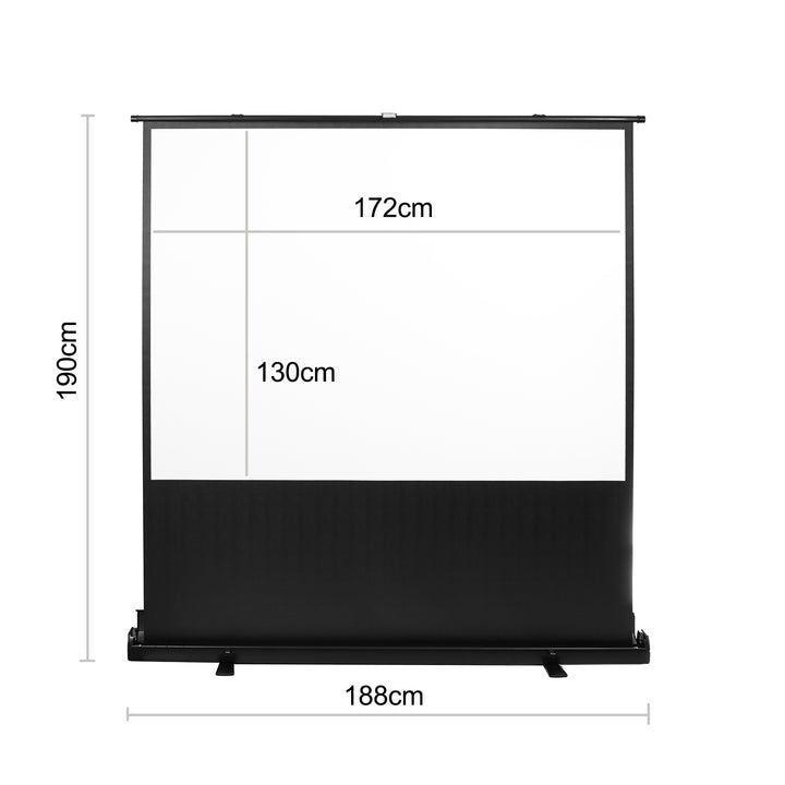 Maclean  MC-963 portable projection screen, compact, floor, 86", 4:3