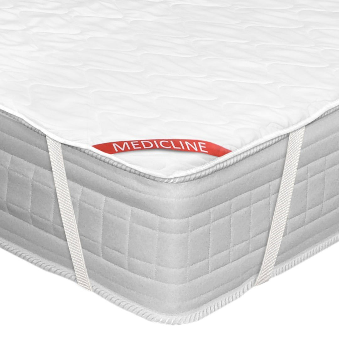 Monarchan AIO Cosantóir Topper Mattress Ecco le Banda Leaisteacha 160x200cm Bán Hypoallergenic Oeko-Tex